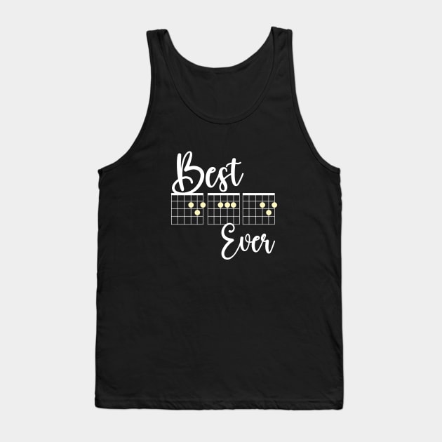 Best Dad Ever- Guitar Dad Tank Top by Mey Designs